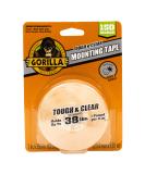 Gorilla Tough & Clear Double Sided Adhesive Mounting Tape  Extra Large  1 x 150  Clear  (Pack of 1) 1 - Pack - Buy Online on SooperMarket.com