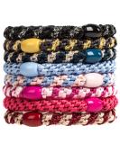 Buy AXEN 8PCS Elastic Hair Ties for Women & Girls | Soft Cotton Ponytail Holders for Thick & Curly Hair | Mix Colors Available - International Shipping - Buy Online on SooperMarket.com