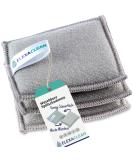 Elexaclean Flush Sponge Pot Cleaner Set - 3 Washable Microfiber Sponges (10x8 cm Gray) - Reusable Kitchen Cleaning Solution - Buy Online on SooperMarket.com
