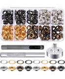 1/4 Inch Grommet Kit 200 Sets Grommets Eyelets with 3 Pieces Install Tool Kit and Box for Shoes Clothes Crafts Bag 1/ 4 Inch Inside Diameter - Buy Online on SooperMarket.com