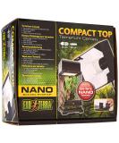 Exo Terra Compact Top terrarium cover nano for 1 lamp with reflector 20 x 9 x 15cm E27 socket black Single Nano - Buy Online on SooperMarket.com