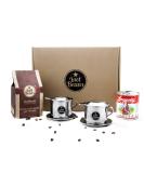 Vietbeans gift set "Breakfast for two" coffee gift - 250g ground traditional + 2 x stainless steel filter (phin) + signed condensed milk - coffee gift - gift for coffee lovers Traditional 1 piece (1 Pack) - Buy Online on SooperMarket.com