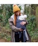 Close Caboo Organic Cotton Adjustable Baby Carrier - Blueberry | Sustainable & Soft for Infants and Toddlers - Buy Online on SooperMarket.com