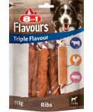 8in1 Triple Flavour Ribs chew sticks for dogs - extra-meaty chew snacks 113g bag (approx. 6 pieces) 18.83 g (Pack of 6) Ribs - Buy Online on SooperMarket.com