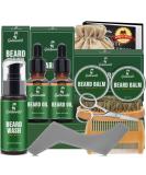 Beard Growth and Grooming Kit with Beard Oil and Balm - Christmas Gifts for Men - Orange Beard Kit with Wash, Comb, and Brush - Buy Online on SooperMarket.com