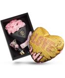 Luxury Bath and Body Gift Baskets for Women | Spa Gift Set with Essential Oils Floral Soaps Hand Lotion & Heart Pillow - Perfect International Gifts - Buy Online on SooperMarket.com