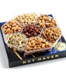Fresh Roasted Salted Gourmet Nuts Gift Basket for Holidays - Perfect Food Gift for Men, Women, and Family - Ideal for Birthdays, Christmas, Thanksgiving, Fathers' Day, and Mothers' Day - Buy Online on SooperMarket.com