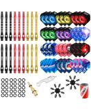 CyeeLife Dart Accessories Set - Flights, Shafts, Sharpener & Tools Kit - Buy Online on SooperMarket.com