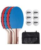 Franklin Sports Ping Pong Paddle Set with Balls - 2 Player & 4 Player Table Tennis Paddle Kit - Full Ping Pong Starter Kit 4 Player Set - Starter - Buy Online on SooperMarket.com