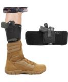 ComfortTac Ultimate Ankle Holster for Concealed Carry Compatible with Glock 42, 43, 36, 26, Smith and Wesson Bodyguard .380.38, Ruger LCP, LC9, Sig Sauer, and Similar Guns 15" Band Fits Up To 13" Leg - Buy Online on SooperMarket.com