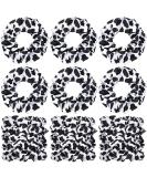 20 Pieces Western Cow Print Scrunchies Girl Hair Scrunchies Sports Scrunchy Hair Ties Elastic Silk Satin Scrunchies Hairband Scrunchy Ponytail Holder for Player Team Hair Accessories (Black) - Buy Online on SooperMarket.com