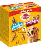 Pedigree Dog Snacks Mixpack with Rodeo Duos Chicken & Bacon (24 pieces) and Giant Bones Beef & Poultry (4 pieces) 780g - Buy Online on SooperMarket.com