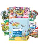 Tetesept Kids Gift Box Frolumbus Adventure - Bath additive gift set with sparkling pool bubble bath bathing bath bathing surprise & shower - with skin -care recipe - 9 Set apple strawberry peach - Buy Online on SooperMarket.com