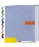 Popotop Large Self Adhesive Photo Album - DIY Scrapbook with Metal Pen - 40 Pages - Sky Blue - Ideal Gift for Mom, Family, Baby, and Wedding - Buy Online on SooperMarket.com
