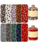 Vitalcozy 50pcs Reusable Toilet Towels - Washable Cotton Bidet & Kitchen Paperless Roll Absorbent Retro Flower Design - Buy Online on SooperMarket.com