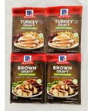 McCormick Gluten Free Gravy Mix Bundle - Turkey & Brown Gravy Mixes - 0.88 oz (Pack of 4) - Buy Online on SooperMarket.com