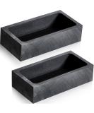 2 Pieces Graphite Ingot Mould Crucible Mould for Casting Gold Silver Metal Aluminum Copper Brass Melting Refining (4 x 2 x 1 Inch) - Buy Online on SooperMarket.com