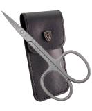 Three swords - skin scissors straight blade |Ideal for the exact removal of skin residues.Rustproof brand quality made in Germany |Contents: black nailetui made of synthetic leather Skin scissors - straight - Buy Online on SooperMarket.com