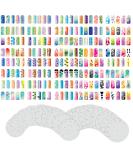 Custom Body Art Airbrush Nail Stencils - Design Series Set # 2 Includes 20 Individual Nail Templates with 16 Designs Each for a Total 320 Designs of Series #2 - Buy Online on SooperMarket.com