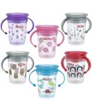 Nuby Tritan No Spill 360 Degree Wonder Cup, Prints May Vary, Multicolor - 1pk - Buy Online on SooperMarket.com