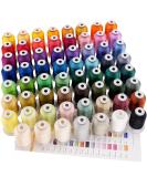 New Brothreads 63 Brother Colors Polyester Embroidery Thread Kit - 500M Spools - for Home Sewing Machines - Buy Online on SooperMarket.com