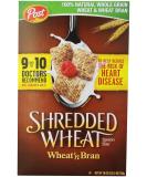 Post Shredded Wheat Wheat & Bran Cereal 18 oz - Set of 2 - 2 Pack (1.12 lbs) - Buy Online on SooperMarket.com