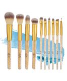 Expressions 10pc Pro Makeup Brush Set with Sparkling Gemstones - Quality Soft Bristle Tools for Professional Makeup - Buy Online on SooperMarket.com