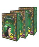 Kangana Black Henna Powder - 100% Grey Coverage | Natural Hair Dye | Pack of 3 - Buy Online on SooperMarket.com