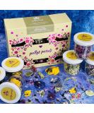 Edible Dried 'Enchanted' Flower Petal Cake Decorating Gift Set- 6 x 120ml Jars In Beautiful Presentation Box - Violas Pansies Cornflower Alyssum Pea Shoot Tendrils Nasturtium Leaves (464) - Buy Online on SooperMarket.com