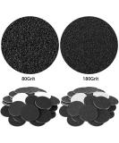 120 Pcs Replaceable Sandpaper Discs Tip 2 Toe Refill Disks Replacement Sandpaper Pad Discs Foot File Disc Callus Disks for Electric Foot File Dead Hard Skin Callus Remover (80 Grit 180 Grit) - Buy Online on SooperMarket.com