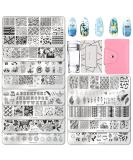 Buy Budoci Nail Stamping Set - 12 Plate Kit for Stunning French Nail Art | International Shipping Available - Buy Online on SooperMarket.com