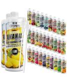 C.P.Sports beverage syrup for mineral drink i syrup sugar-free for vital drink pineapple with vitamins i beverage concentrate for mixing with water for sports drink I 2 liter + 2 pump dispenser pineapple 1 l (2 Pack) - Buy Online on SooperMarket.com