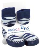 Mocc Ons Washable Slipper Socks - Zebra Stripe, 2-3 Years - Buy Online on SooperMarket.com