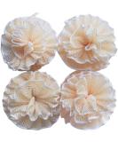 Super Exfoliating Home Spa Weave Loofah Shower Sponge Pouf Mesh Brush - Bath Spa Puff Scrubber Ball - Face Body Poof - Rich Foams Bubble(4.7" Each) Pack of 4 - Buy Online on SooperMarket.com