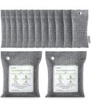 Clevast Bamboo Charcoal Air Purifying Bags(2x200g, 12x50g) Activated Natural Home Odor Absorber, Deodorizer and Moisture Eliminator. Purifier for Closet, Shoe, Large Room. Car Air freshener. Pet Safe. 14 Piece Assortment - Buy Online on SooperMarket.com
