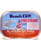 Beach Cliff Herring Fish Steaks in Louisiana Hot Sauce - 4 Pack (3.75 oz Cans) - Buy Online on SooperMarket.com
