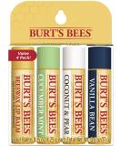 Burt's Bees Moisturizing Lip Balms Assorted 4 Pack 0.15 oz (4.25 g) Each - Buy Online on SooperMarket.com
