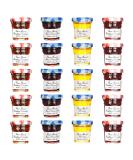 Bonne Maman Assorted - 20/1 oz Mini Jars -Strawberry, Raspberry, Honey, Grape - 5 each flavor - Buy Online on SooperMarket.com