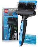 Bluepet Professional Dog Brush for Long Hair | Plucked Brush for Dogs & Cats - Gently Removes Mats Undercut & Knots - Buy Online on SooperMarket.com