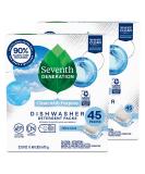 Seventh Generation Dishwasher Detergent Packs for Sparkling Dishes Free & Clear Dishwasher Tabs 45 Count Pack of 2 (Packaging May Vary) 45 Count (Pack of 2) Dish Packs Free & Clear - Buy Online on SooperMarket.com