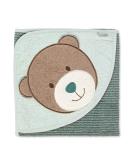 Sterntaler motif hooded bath towel Bear Ben age: from 0 months 80 x 80 cm medium green - Buy Online on SooperMarket.com