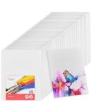 Artlicious 8x10 Blank White Canvas Boards - Pack of 12 | 100% Cotton Art Panels for Oil, Acrylic & Watercolor Paint - Buy Online on SooperMarket.com