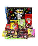 Sour Candy Gift Box by Brain Blasterz | Assorted Hard and Chewy Sour Treats | Perfect Halloween Sweets | Apple, Strawberry, Lemon, Cola Flavors - Buy Online on SooperMarket.com