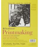 Strathmore 300 Series Printmaking Paper Pad 8x10 - 40 Sheets (120g) - Block Printing, Linocut, Screen Printing - Ideal for Artists & Students - Buy Online on SooperMarket.com