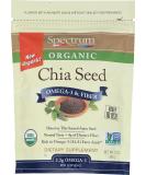 Spectrum Essentials Organic Chia Seed, Omega-3 & Fiber, 12 Oz Whole Chia 12 Ounce (Pack of 1) - Buy Online on SooperMarket.com