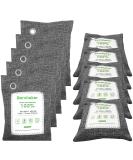 10-Pack Bamboo Charcoal Air Purifying Bags - Activated Charcoal Odor Eliminator for Home, Car, Closet - Breathe Green Charcoal Bags - Natural Air Freshener - Buy Online on SooperMarket.com