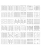 1275 pieces 49 nail art designs stencils French tip guides stickers form fringe guides vinyl 36 sheets - Buy Online on SooperMarket.com