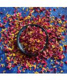 Edible 'Sunset' Yellow and Orange Marigold with Red Rose Dried Flower Petal Mix - 50g - Food Grade - Culinary - Cake - Bake - Decoration (297) - Buy Online on SooperMarket.com