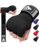 RDX Boxing Hand Wraps Inner Gloves Men Women, Quick 75cm Long Wrist Straps, Elasticated Padded Fist Under Mitts Protection, Muay Thai MMA Kickboxing Martial Arts Punching Speed Bag Training Bandages Black Large - Buy Online on SooperMarket.com