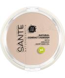 Sante natural cosmetics Natural Compact Powder 01 Cool Ivory ideal for light skin tones matted and fixed long-lasting for a natural glow with organic hemp seed oil vegan 9g 01 Cool Ivory 9 g (1 Pack) - Buy Online on SooperMarket.com